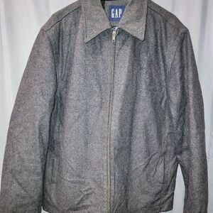 Men's Gray Wool Jacket | GAP | Medium